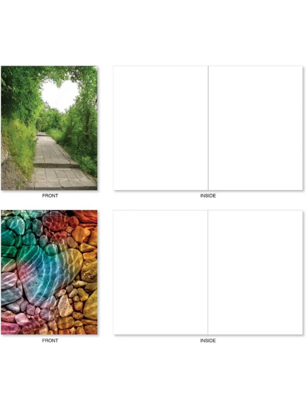 20 Cute Boxed Assorted Blank Cards - 10 Unique Designs, Perfect for Any Occasion